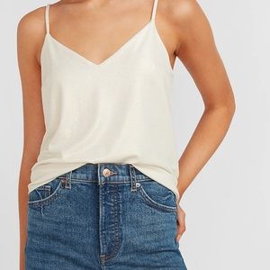 NWT! Express gold metallic cami top